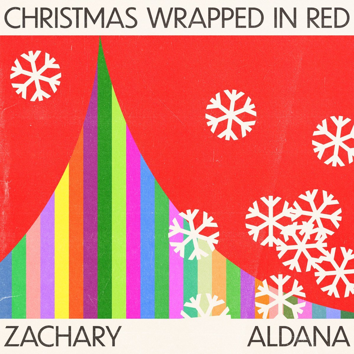 christmas wrapped in red artwork